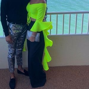 Stunning Neon Green Blouse